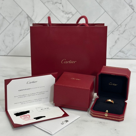 AUTHENTIC CARTIER LOVE RING - Picture 1 of 3